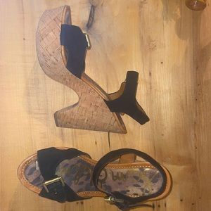 Sam Edelman cork and black sandal!
